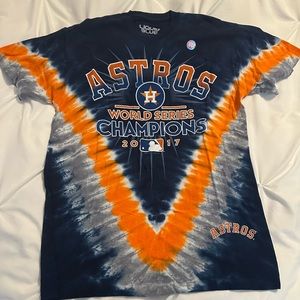 Men’s MED Tye Dye Houston Astros World Series shirt